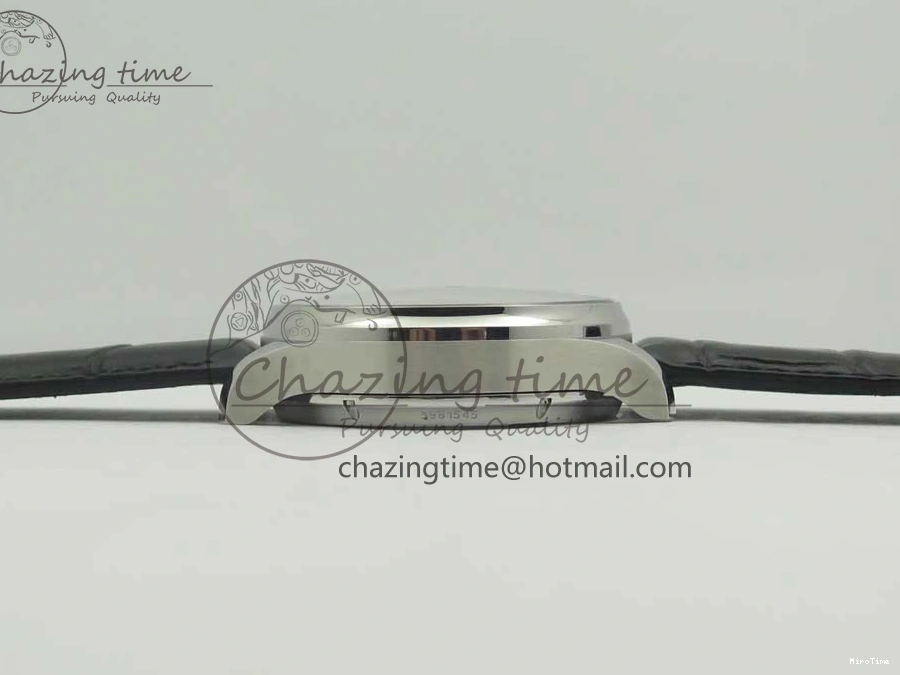 MIROTIME 0524 Sporty Portuguese Tourbillon IW5463 SS ZF Best Edition Black Dial on Black Leather Strap 7173